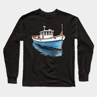 Boating experiences encompass serene relaxation design Long Sleeve T-Shirt